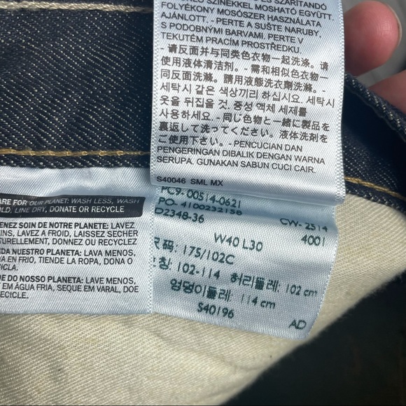 Levi’s 514 Dark Wash Size 40 X 30 - Picture 7 of 7